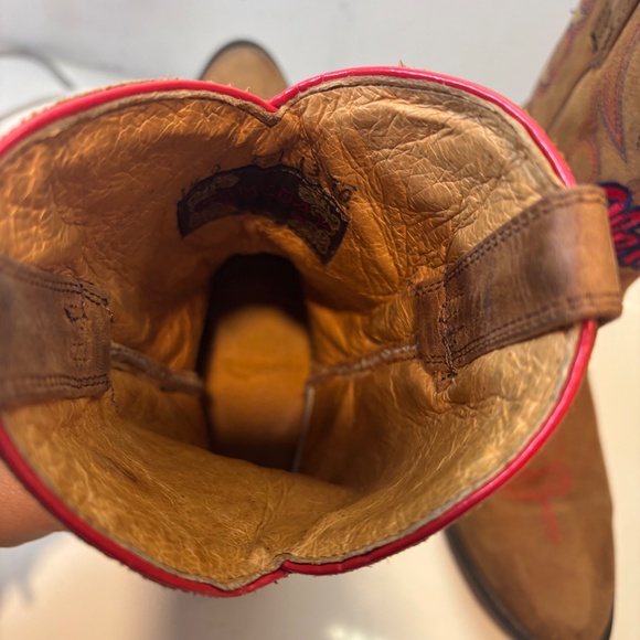 Ole Miss Someday By Gameday Cowboy Boots Youth 1.5B Girls - Picture 12 of 16